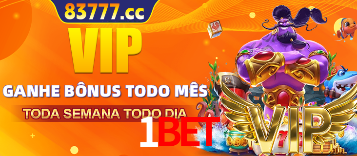Banner promocional do 1BET oferecendo 100% de recompensas adicionais contínuas para quem fizer o login diário (Daily sign-in), com um mascote de coelho.
