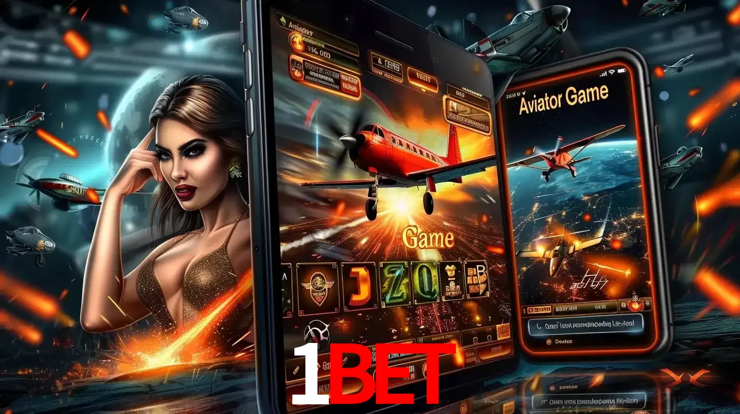 Mulher estilosa cercada por telas que exibem a jogabilidade do Aviator, capturando a intensidade e a estratégia deste popular crash game oferecido pelo 1BET.